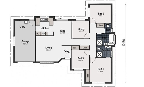 3 Bed House Plans And Home Designs, How Much Is It To Build A 3 Bedroom 2 Bathroom House